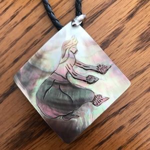 Hawaiian hula girl necklace